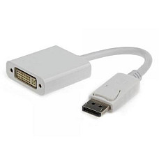Адаптер Cablexpert DisplayPort - DVI (M/F), 0.1 м, білий (A-DPM-DVIF-002-W) пакет