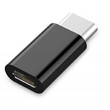 Адаптер Cablexpert micro USB - USB Type-C (F/M), чорний (A-USB2-CMmF-01)