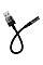 Перехідник USB AM to 3.5mm F 0.15m black Acefast (6974316285298)