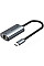 Перехідник USB-C to RJ45 Ethernet 1000Mbps black VENTION (CFPHB)