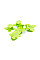 Тримач для кабелю Extradigital CC-948 Cable Clips butterfly, Green (KBC1713)