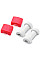 Тримач для кабелю Extradigital Cable Clips Savior for Aplle iPhone, захист від заломів, Red (KBC1738