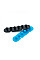 Тримач для кабелю Extradigital CC-595 Cable Clips, Black/Blue (KBC1725)