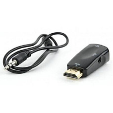 Адаптер Cablexpert (AB-HDMI-VGA-02) HDMI-VGA/3.5 мм, чорний