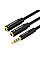 Кабель мультимедійний 3.5mm M to 2x3.5mm F (4pin) Vention (BBVBY)