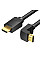 Кабель мультимедійний HDMI M to HDMI M 1.0m 4K60Hz 90° corner black Vention (AAQBF)