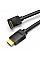 Кабель мультимедійний HDMI M to HDMI M 1.0m 4K60Hz 90° corner black Vention (AAQBF)