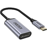 Перехідник USB 3.1 Type-C --> Displayport F 4K 60Hz Choetech cірий (HUB-H11-GY-V2)