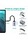 Перехідник USB 3.1 Type-C --> Displayport F 4K 60Hz Choetech cірий (HUB-H11-GY-V2)