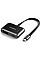Адаптер Ugreen CM303 HDMI+VGA - USB Type-C (F/M), Black (70549)