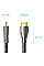 Кабель мультимедійний HDMI M to HDMI M 0.5m V2.0 4K60Hz braided zinc alloy black Vention (ALMBD)