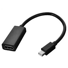Адаптер Atcom mini DisplayPort - HDMI (M/F), 0.1 м, Black (11042)