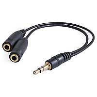 Кабель мультимедійний Jack 3.5mm папа/2xJack 3.5mm мама Defender (63001)