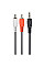 Аудіо-кабель Cablexpert 3.5 мм - 2хRCA (M/M), 2.5 м, Black (CCA-458-2.5M)