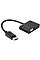Адаптер Cablexpert DisplayPort - HDMI/VGA (M/F), 0.1 м, Black (A-DPM-HDMIFVGAF-01)