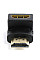 Адаптер Cablexpert HDMI - HDMI (M/F), кут 90 градусів, чорний (A-HDMI90-FML) пакет