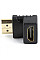 Адаптер Cablexpert HDMI - HDMI (M/F), кут 90 градусів, чорний (A-HDMI90-FML) пакет