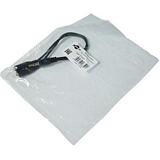 Аудіо-кабель Atcom 3.5 мм - 2х3.5 мм (M/F), 0.1 м, чорний (16850) пакет