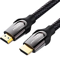 Кабель мультимедійний HDMI M to HDMI M 3.0m V2.0 4K60Hz braided zinc alloy black Vention (VAA-B05-B3