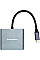 Адаптер Blueendless USB Type-C - 2xHDMI (M/F) Grey (CA913831)