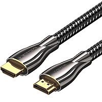 Кабель мультимедійний HDMI M to HDMI M 12.0m V2.0 4K60Hz braided zinc alloy black Vention (ALMBM)