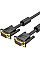 Кабель мультимедійний VGA M to VGA M 1.0m ferrite black Vention (DAEBF)