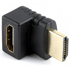 Адаптер Cablexpert HDMI - HDMI, M/F, Г-подібний, чорний (A-HDMI270-FML) пакет