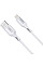 Дата кабель USB 2.0 AM to Lightning 1.0m 2.4A white Choetech (XAL-0003-WH-V2)