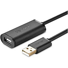 Дата кабель USB 2.0 AM to AF 5.0m Active black Ugreen (10319)