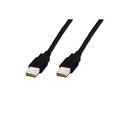 Дата кабель USB 2.0 AM/AM 1.0m Digitus (AK-300100-010-S)