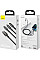 Дата кабель USB 2.0 AM to Lightning + Micro 5P + Type-C 1.5m 3.5A black Baseus (CAMLTWJ-01)