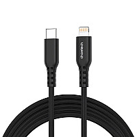 Дата кабель USB-C to Lightning 1.8m MFi PD20W braided black Choetech (XCL-1021-BK)