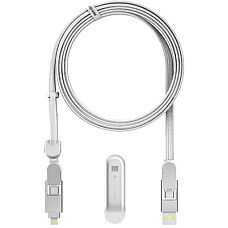 Дата кабель 6in1 inCharge XL 3.0m white Rolling Square (XLL02R)