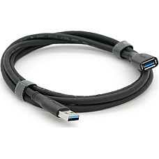 Дата кабель USB 3.0 AM/AF 1.5m black VEGGIEG (YT-3.0AMAF-1.5BL)