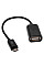 Дата кабель OTG USB 2.0 AF to Micro 5P 0.16m Lapara (LA-UAFM-OTG black)