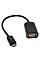 Дата кабель OTG USB 2.0 AF to Micro 5P 0.16m Lapara (LA-UAFM-OTG black)