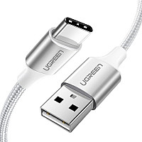 Дата кабель USB 2.0 AM to USB-C 3.0m 3.0A 18W US288 White Ugreen (60409)