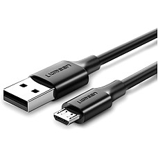 Дата кабель USB 2.0 AM to Micro 5P 0.25m 2A US289 black Ugreen (60134)