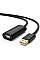 Дата кабель USB 2.0 AM to AF 20.0m Active black Ugreen (10324)