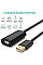 Дата кабель USB 2.0 AM to AF 20.0m Active black Ugreen (10324)
