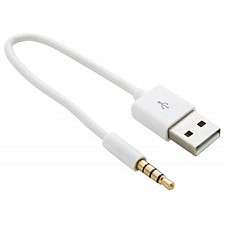 Дата кабель USB 2.0 AM to 3.5mm M 0.15m for iPod Shuffle Charge&Sync White Extradigital (KBA1651)