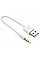 Дата кабель USB 2.0 AM to 3.5mm M 0.15m for iPod Shuffle Charge&Sync White Extradigital (KBA1651)