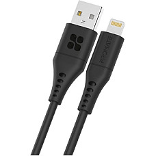 Дата кабель USB 2.0 AM to Lightning 2.0m black Promate (powerlink-ai200.black)