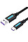 Дата кабель USB 2.0 AM to USB-C 0.5m 5.0A (25W) PVC black VENTION (CORBD)