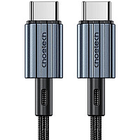 Дата кабель USB-C to USB-C 1.2m 60W braided black Choetech (XCC-1014)