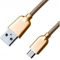 Дата кабель USB 2.0 AM to Micro 5P 1.0m 1.5A, Gold Grand-X (MM02G)