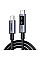 Дата кабель USB-C to USB-C 1.0m PD 100W L509 black Ugreen (35501)