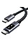 Дата кабель USB-C to USB-C 1.0m PD 100W L509 black Ugreen (35501)