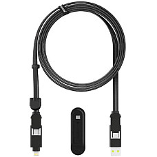 Дата кабель 6in1 inCharge XL 3.0m black Rolling Square (XLL01R)