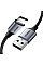 Дата кабель USB 2.0 AM to USB-C 2.0m US288 Aluminum Braid Black Ugreen (60128)